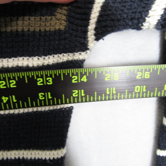 Faherty XXL Womens Crew Neck Striped Pullover Sweater Organic Cotton Cashmere - Picture 7 of 10